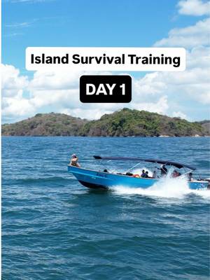 Island survival training begins🏝️🔥  Took a boat out of Panama City and deep into the Pacific Ocean, where I have just a few days to learn the skills necessary to stay alive out here.  Lessons started with: how to build a shelter from scratch, make fire with a bow drill (way harder than it looks), and spearfish for my own food. None of this comes naturally to me, but I have to learn fast, because soon I'll be completely alone on this island for 3 days with no food, no water, and no shelter.