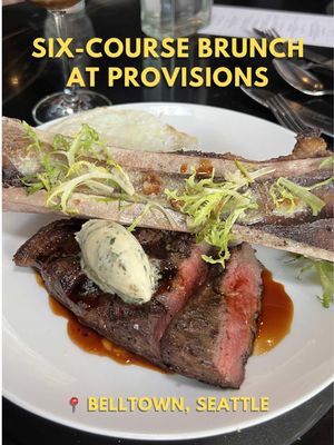[media preview] There’s a new Sunday brunch in downtown Seattle, and you’ll need to make room because it’s six courses!  Provisions in Belltown’s brunch menu includes six courses and drink pairings for $60, which is a great deal for the big portions of food included. New chefs Reid and Andrew are cooking up creative things.  🍳 Food courses:  - Eggs in a Bird’s Nest (the eggs are caviar; this was such a creative dish and beautifully presented!)  - French Toast - this had a great orange flavor - Toast to Toasts - salmon and avocado toasts - yum! - Bacon, egg, and cheese sandwich - cheesy goodness - Fruit and cream - sweet with fresh, seasonal fruits - Crab beignets - probably my favorite thing on Provisions’ whole menu - 🦪 Raw oysters and 🥩 Wagyu steak and eggs with bone marrow are optional, individual add-ons for a separate cost 🍸 Drink pairings: Freezer martini, clarified bloody Maria, Brandy milk punch, chamomile bees knees, white chocolate and orange espresso martini, frosé. Non-alcoholic options are available. The Provisions team invited media, creators, and some of their regular customers to try the menu before launch and give feedback. I loved that the preview wasn’t just for creators, and I hope more restaurants will provide unique experiences like this for paying customers! Provisions is a laid-back cocktail bar in the evening, so if you’ve ever wanted to experience it in the daytime, check out their new Sunday brunch! Many thanks to the team for their hospitality.  📍Provisions Bar - 2137 2nd Ave, Seattle, WA (Belltown neighborhood) 💵 Price range: The brunch is $60 for six courses including drink pairings. Regular food and drinks range about $20-$30 per person. Make your reservation on @OpenTable at: https://www.opentable.com/r/provisions-seattle … … #seattlebrunch #seattlefoodie #seattlefood #seattlerestaurant #brunch  Seattle brunch, Belltown Seattle, where to eat in Seattle, Seattle restaurants, Black-owned business in Seattle, downtown Seattle, Seattle food blogger
