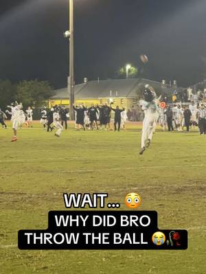 Bro almost sold the game 🤣🥀 #football #floridafootball #highschoolfootball #gamewinner #funny 
