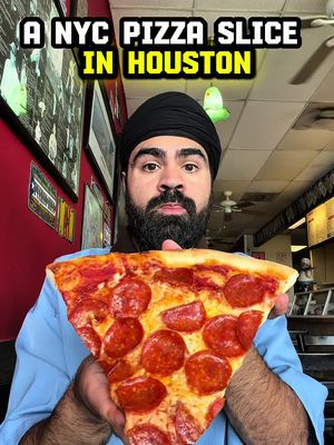 An Authentic New York City Pizza Slice in Houston 📍 Tony's New York Pizza  10511 Jones Rd #B, Houston, TX 77065 #houstonfoodspots #pizza #pizzalover #houstonfood 