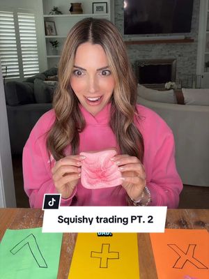 POV: YOUR DAUGHTER AND HER FRIEND ARE SQUISHY TRADING PT. 2 #momlife #momcomedy #squishy #MomsofTikTok  