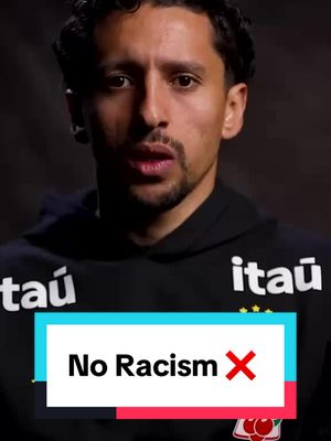 "It has no place in our society." ❌ Brazil's Marquinhos talks frankly about the scourge of racism in society and football, echoing the message of FIFA's #NoRacism campaign.