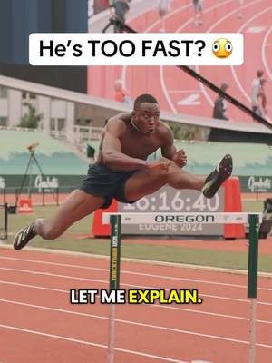 Ever heard of a Track and Field athlete who is too fast? 🤣 #trackandfield #grantholloway #hurdles #tiktokgrowthchallenge 