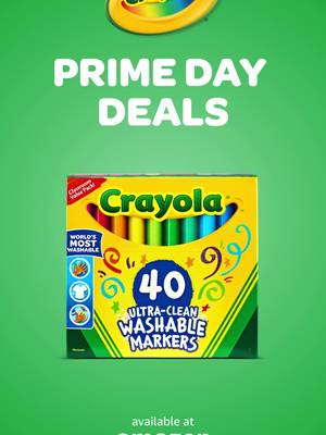 Stock up on your favorite Crayola must-haves during #PrimeDay! 🖍️ Get everything you need for summer birthdays, on-the-go creativity, and even fresh finds for mom and dad! #PrimeDay2026