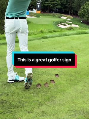 If you’re playing against someone who leaves this marks, you’re probably gonna lose 😂 #golfer #golftok #fyp 