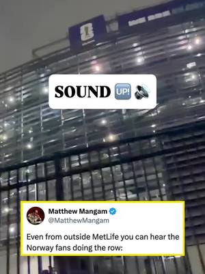 SOUND UP FOR THIS VIKING ROW 🔊 Norway fans’ post-match Viking row was so loud Monday that it could be heard outside of the stadium 🤯 A first trip to the World Cup knockouts since 1998 will do that 😉 📹: X/MatthewMangam #FIFAWorldCup #Norway #viking 