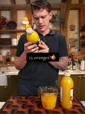 Are there 13 oranges in this bottle? & what do you do with the orange peel?! 🍊
