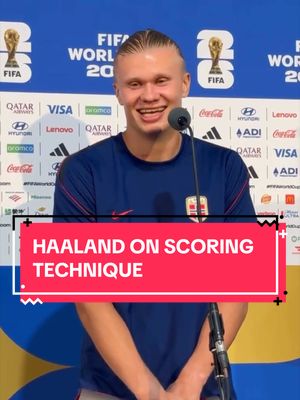Norway’s Erling Haaland after scoring two goals against Senegal. 😅 (via: @FifaWorldCup)  #FIFAWorldCup 