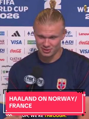 Erling Haaland was very honest when asked about Norway’s upcoming match against France and Mbappe. Do you agree?  #FIFAWorldCup 