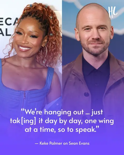 Keke Palmer is addressing those dating rumors about her and “Hot Ones” host Sean Evans. 🥰 During a conversation with Jay Shetty at Spotify’s Conversations That Channel Culture panel, the ‘I Love Boosters’ actress said, “Oh, we’re talking about this? First of all, I love Sean Evans. I love Sean. Hey, Sean! That’s my guy,” according to Page Six. “We’re hanging out,” she confirmed, before adding that they “never know what could arise” and that they’re “just tak[ing] it day by day, one wing at a time, so to speak.”  (📸: Getty Images)