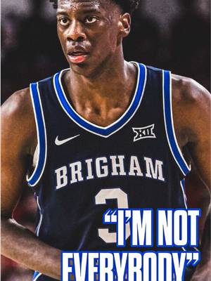 “I’m not everybody” -AJ Dybantsa (🎥 @The Breakfast Club )  • • • #gocougs #byufootball #byu #gocougs🤙 #byumbb