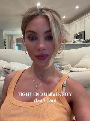 Tight End University gifting day 1!!! 🤗 @Chubbies @PXG - Parsons Xtreme Golf @travismathew @TravisMathew Women’s @Summer Fridays @omniluxled @Oh My Mahjong @Amika beauty products. @TruNiagen @FASHIONPHILE @Too Faced @Crown Affair @Redken @GARNIER @Charlotte Tilbury @Printfresh @Kopari Beauty @Cowboy Tears 