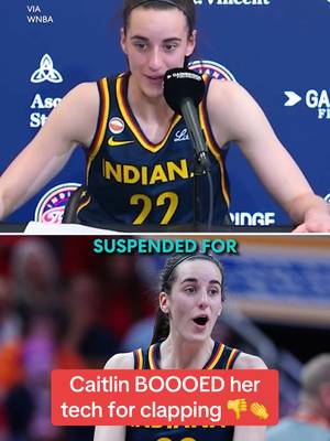 Caitlin Clark was befuddled in her postgame presser when discussing her tech vs. the Mercury 😡 #caitlinclark #WNBA #technical #hawkeyes #fever 