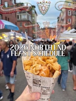 Boston’s most delicious tradition is back. 🇮🇹🍝 From Saint Joseph’s Feast in July through Saint Anthony’s Feast at the end of August, the North End transforms into one giant Italian street festival filled with cannoli, arancini, sausage & peppers, live music, religious processions, and decades of family traditions. Whether you’re a first-timer or a feast season veteran, save this guide and start planning your weekends now. 📍 Boston’s North End 2026 Feast Schedule 🇮🇹 Saint Joseph’s Feast: July 24-26 🍷 Saint Agrippina Feast: July 30-August 2 🍝 Madonna Della Cava Feast: August 7-9 🎣 Fisherman’s Feast: August 13-16 👑 San Gennaro Feast:  August 21-23 🥖 Saint Anthony’s Feast: August 27-30 #NorthEndBoston #BostonFoodies #BostonEvents  Which feast is your favorite? 👇