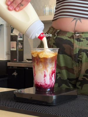 newest additions Matcha Sticky mango puree, coconut cream, milk, 5g matcha, toasted coconut cold foam Bramble blackberry vanilla syrup, milk, espresso or matcha, cream cheese cold foam Matcha Painkiller orange juice, pineapple juice, coconut cream, matcha, soda water