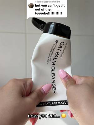 Replying to @jess 129 attempts later & we fixed the packaging AND made the formula even better 😏 #theinkeylist #oatcleansingbalm #oatbalmcleanser 