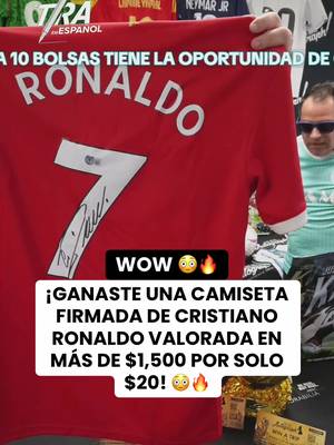 ⚽️ FIRMADA POR CR7. 🐐 | ¡GANASTE UNA CAMISETA FIRMADA DE CRISTIANO RONALDO VALORADA EN MÁS DE $1,000 POR SOLO $20! 😳🔥#livehighlights #tiktoklive #ronaldo #cr7 #soccerbreaks 