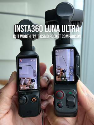 Tested the Insta360 Luna Ultra vs the DJI Osmo so you don't have to. The detachable screen alone might be worth the price if you film yourself solo. Full breakdown in the video. Save this before you spend money on the wrong camera. Follow for more. #insta360 #djiospopocket #camerareview #lunaultra  #techreview 