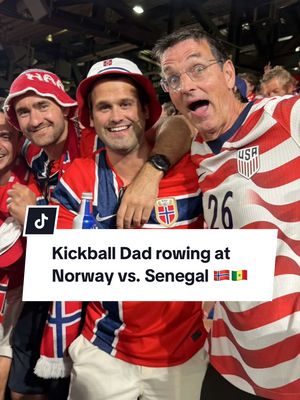 Kickball Dad rowed with Norwegian fans and Erling Haaland scored a brace 🇳🇴 Norway vs. Senegal was so much fun! #worldcup #Soccer #fifaworldcup #soccertiktok  