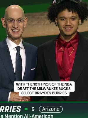 A dream come true for Brayden Burries #bucks #nbadraft #NBA #burries 