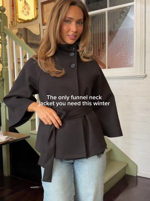Us and our funnel neck jacket against the world. Winter doesn't stand a chance ❄️🖤 #petalandpup #OOTD #winterfashion #outfitinspo #cozywinterstyle