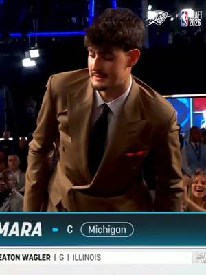 With the 12th pick in the 2026 NBA Draft, the Thunder selects Aday Mara from Michigan ⚡️