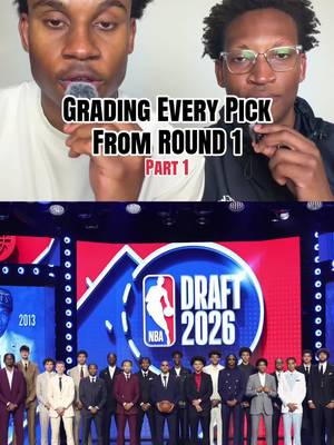 Grading every NBA Draft pick from the first round. Follow for part 2! #nbadraft #ajdybantsa #camboozer #darrynpeterson #draftgrades 