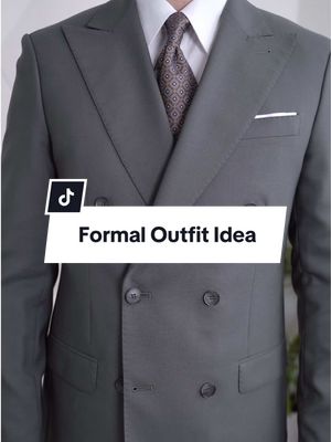 Formal outfit idea 👌Today’s look features a green double-breasted suit, styled with a white point-collar shirt, a beige patterned tie, classic dark brown Oxford shoes, a brown and gold watch, and matching suspenders. #menswear #mensstyle #mensfashion 