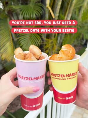 no time to be sad when you can have a pretzel date instead 🥨💗