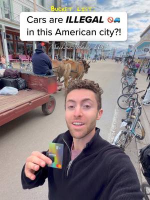 This is the ONLY city in America that’s completely car-free 🤯 and thanks to the @Venmo Debit Card, my Venmo balance came along for the adventure 💯 💳 #VenmoPartner #travel #bucketlist — 📍 Mackinac Island, MI
