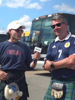Safe to say the Tartan Army is loving American game-day traditions 👀 #Gametime #WorldCup