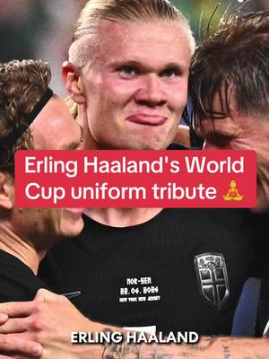 The story behind Erling Haaland's "Braut Haaland" jersey. #WorldCup #Norway #Soccer #ErlingHaaland 