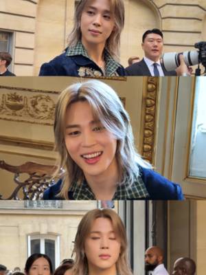 Jimin arriving at the #DiorSummer27 show
