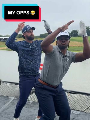 Meet my opps 😂⛳️ @Roger Steele Jr @Holein1trickshots #travelerschamp #golf #golftok 