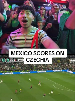 Mexico scores against Czechia and the crowd goes nuts @mexicolindo.dmv #mexico #worldcup #reaction #dmv 