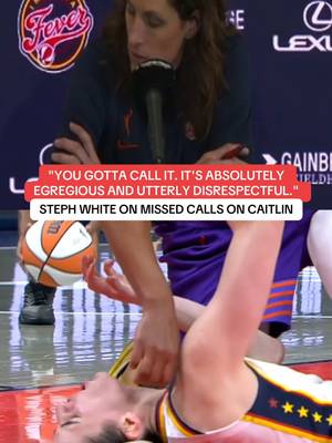 Fever HC Stephanie White was heated about two no calls committed against Caitlin Clark. She also shared her frustration about their last game versus the Mercury, calling officiating in both matchups “absolutely unacceptable.” (via @The Ballers Magazine/YT) #WNBA #indianafever #caitlinclark 