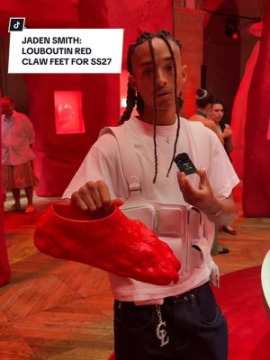 From toe-cap dress shoes to #louboutin red claw feet 👹 @Jaden is back with another #christianlouboutin collection — this time for SS27 #parisfashionweek 