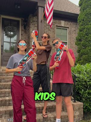 #ad Kids vs. Parents backyard battle with Walmart exclusive Hasbro games for America 250.  The kids came ready with the Nerf Elite Stars & Stripes Eagle Blaster, the parents fought back with the Nerf Elite Freedom Frenzy 4-Pack, then things got wild with the Nerf Super Soaker Dunk-Fill Freedom Water Blaster.  We finished it off with Priorities Star-Spangled Edition Game.  #WalmartExclusive #America250 #BackyardFun #AllAmericanSummer 