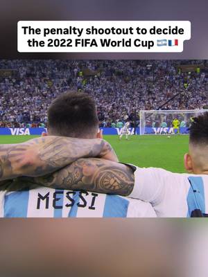 The penalty shootout between Lionel Messi’s Argentina and Kylian Mbappé’s France in the 2022 FIFA World Cup final to decide it all. 🇦🇷🇫🇷 The greatest match ever played? 📺 Captains of the World on Netflix #messi #mbappe #argentina #france #worldcup 