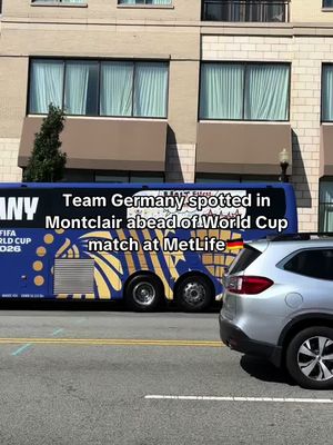 Fans gathered outside the MC Hotel in Montclair waiting to see Team Germany (who arrived last night) ahead of their match today at MetLife Stadium⚽️ #nj #montclair #montclairnj #newjersey #soccertiktok 