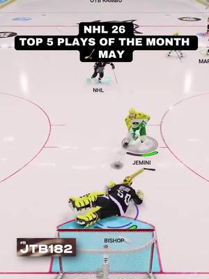Top 5 Plays of the Month in #NHL26 🏒  Submit your clips to be featured next! 🔗 Link in bio  🎬 @CarPig 