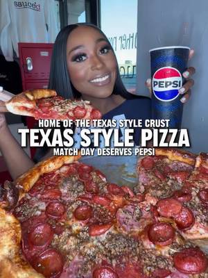 #PepsiPartner Texas Style Pizza in Dallas 🍕🥤⚽ If you're in Dallas, you have to stop by Sauce'd Pizza & Smashburgers. They're the Home of the Texas Style Crust and known for their sports themed decor. Pair their Meat Lovers Texas Style Pizza and Double SmashBurger with a @Pepsi Zero Sugar, and you've got the perfect Match Day combination. 🧾 Here's What We Tried: 🍕 Carnivore Texas Style Pizza 🍔 Double SmashBurger w/ Extra Daddy Sauce 🍟 French Fries 🥤 Pepsi Zero Sugar ⏰ Hours: Monday–Thursday: 11am–9pm Friday–Saturday: 11am–10pm Sunday: 12pm–8pm So come to Sauce'd Pizza & Smashburgers to see why their food deserves Pepsi. Would you try it? 📍 @Sauce’d Pizza & Smashburgers  110 N Main St, Grapevine, TX #FoodDeservesPepsi #SaucedPizza #DallasFoodie #TexasStylePizza