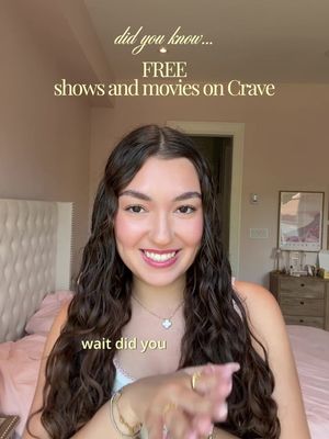 wait… since when could you watch stuff on Crave for FREE?? 👀 All you need is a Bell Media Account through Crave, no subscription required. perfect for your next comfort show binge tbh. Currently accepting recommendations for what I should watch next 🍿Sign up now at crave.ca/free @cravecanada #CraveCanadaPartner 