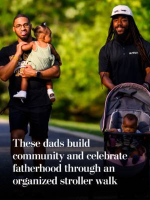 Dozens of dads pushed their kids in strollers together at a Baltimore arboretum to build community and defy negative stereotypes about Black fathers. Post reporter @byjasminegolden followed along. The event, hosted by Mayor Brandon Scott and Councilman Paris Gray, featured a resource fair that included free diapers, financial assistance and parent programming. The stroller walk is part of a larger effort in the city to form a task force that would continue supporting fathers. Read more from The Washington Post by tapping the link in our bio. #hopecore #father #dad #baltimore #parents