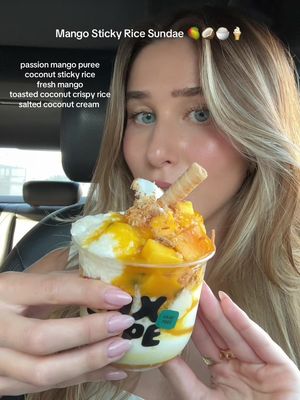 MY DREAM!! 🥭🍚 One of the most delicious desserts I’ve ever had in my entire life - also gf + df!!! Getting this all summer long @Neighborly #lafood #lafoodie #neighborly #brentwood #mangostickyrice 