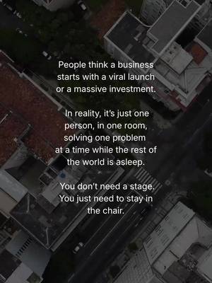 You don't need a stage. You just need to stay in the chair.