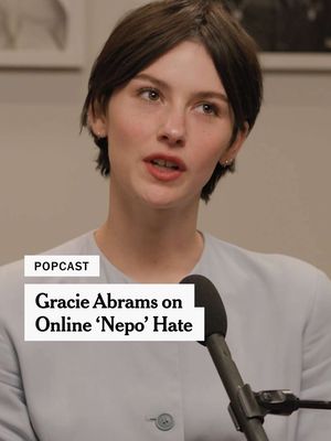 The daughter of J.J. Abrams (“Star Wars,” “Lost”) and Katie McGrath (co-CEO of Bad Robot Productions with Abrams), Gracie Abrams has been on the receiving end of online "nepo" hate. @gracieabrams discusses how her upbringing is “appropriately” in the discourse and the impact it has had on her music career. Tap the link in our bio to watch the full interview.