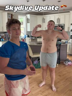 PROJECT SKYDIVE UPDATE 🪂 26 lbs until brisket boy plummets #skydive #funny #sports #fitness  @Jake and Speed @WonderballsUSA @Red Bull USA 