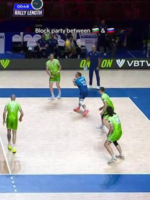 Pure hustle between these two teams! 😤 #volleyball #VNL26 #rally #bulgaria #slovenia 