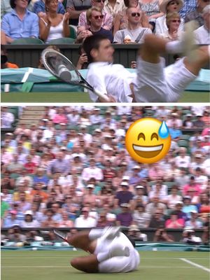 Djokovic and Tsonga couldn’t stop diving 🤩  #Wimbledon #djokovic #tsonga 